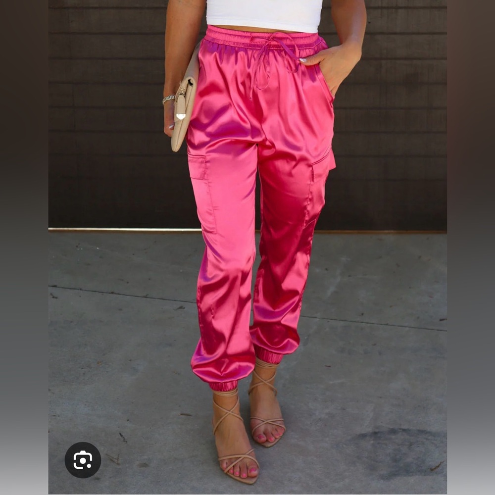 Vicidolls athena satin cargo pants